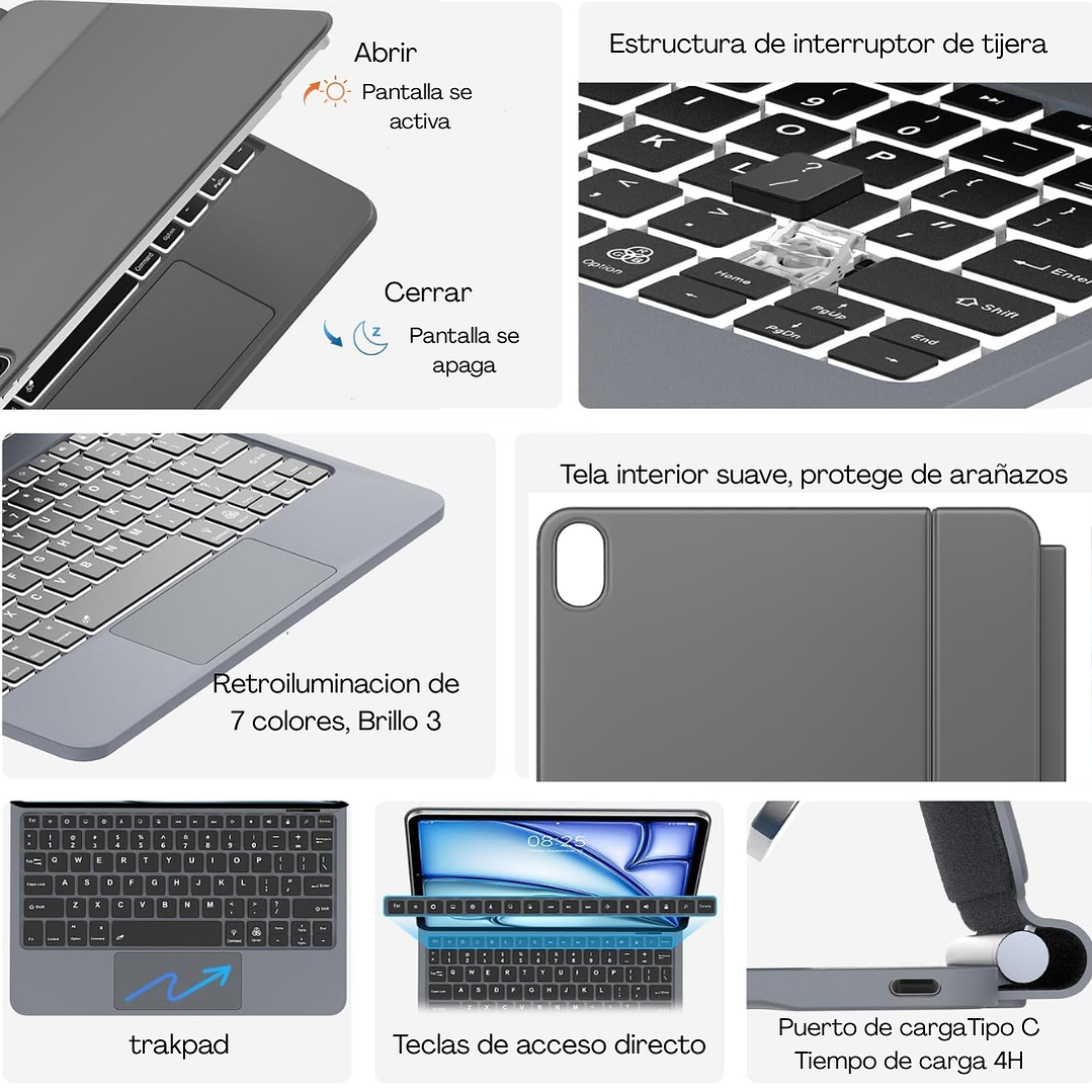 Carcasa Con Teclado Magic Keyboard Para iPad A16 11