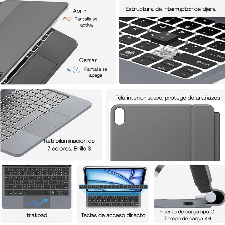 Carcasa Con Teclado Magic Keyboard Para iPad A16 11