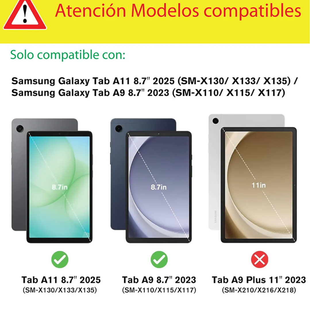 Lamina Vidrio Templado Compatible Con Samsung A11 / A9 8.7 Pulgadas 2
