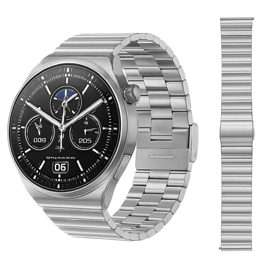 Correa Acero Inoxidable Para Huawei Gt6 Gt5 Gt4 De 22mm / Rectangular 1
