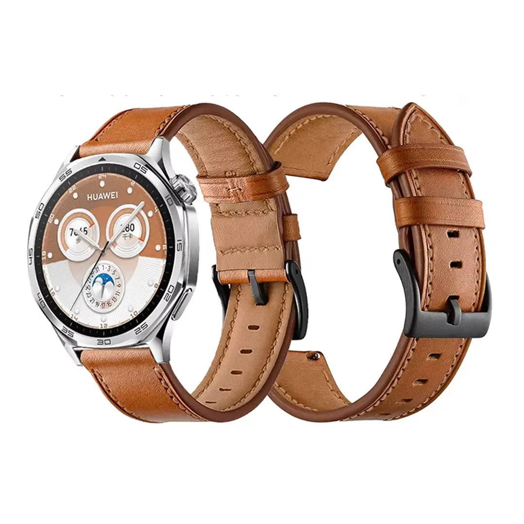 Correa de Cuero Para Huawei Samsung Amazfit Xiaomi 22MM 1