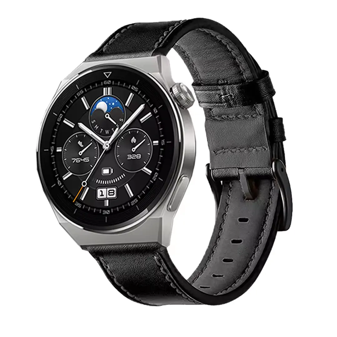 Correa de Cuero Para Huawei Samsung Amazfit Xiaomi 22MM 3