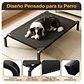 Cama Elevada Para Mascotas Perros Gatos Talla S Negro Talla S / Negro - Miniatura 4