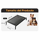 Cama Elevada Para Mascotas Perros Gatos Talla L Negro - Miniatura 2