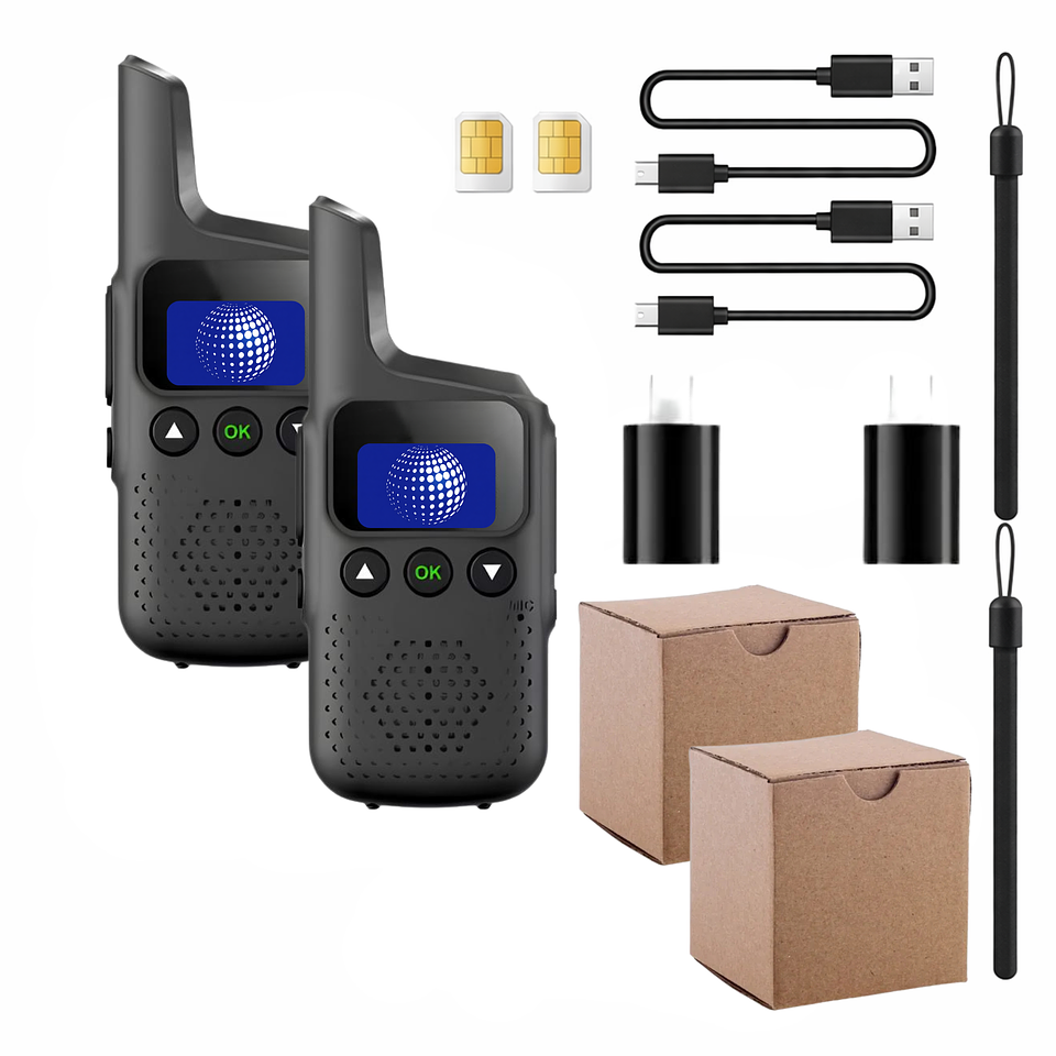 2 Radios Global POC MINI 4g  Licencia 1