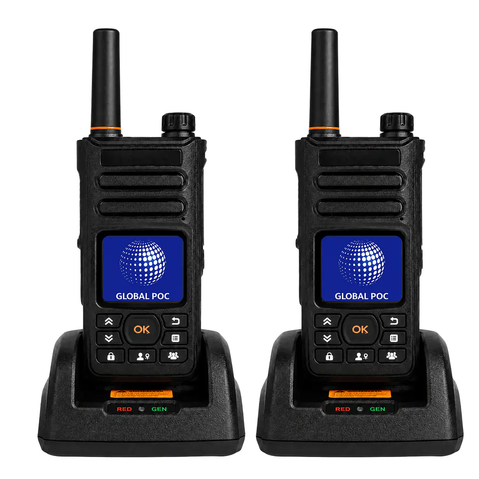 2 Radios Global POC ORANGE PLUS 4g  1 mes de datos 1