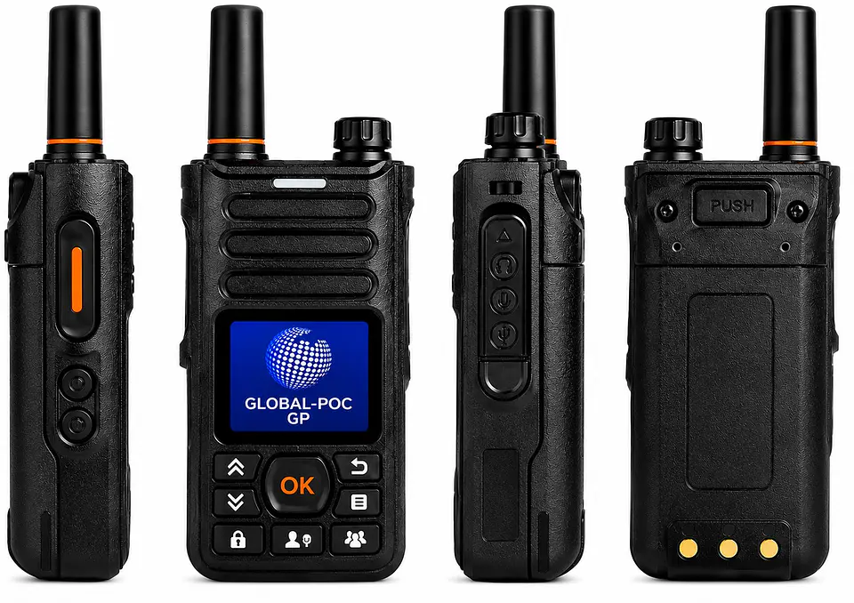 2 Radios Global POC ORANGE PLUS 4g  1 mes de datos 3