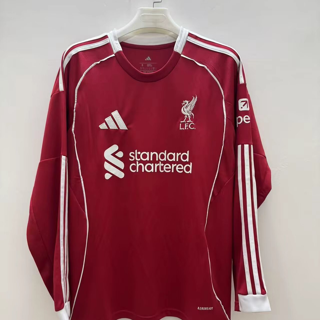 Fan: 25-26 Liverpool Home Long-Sleeve 1