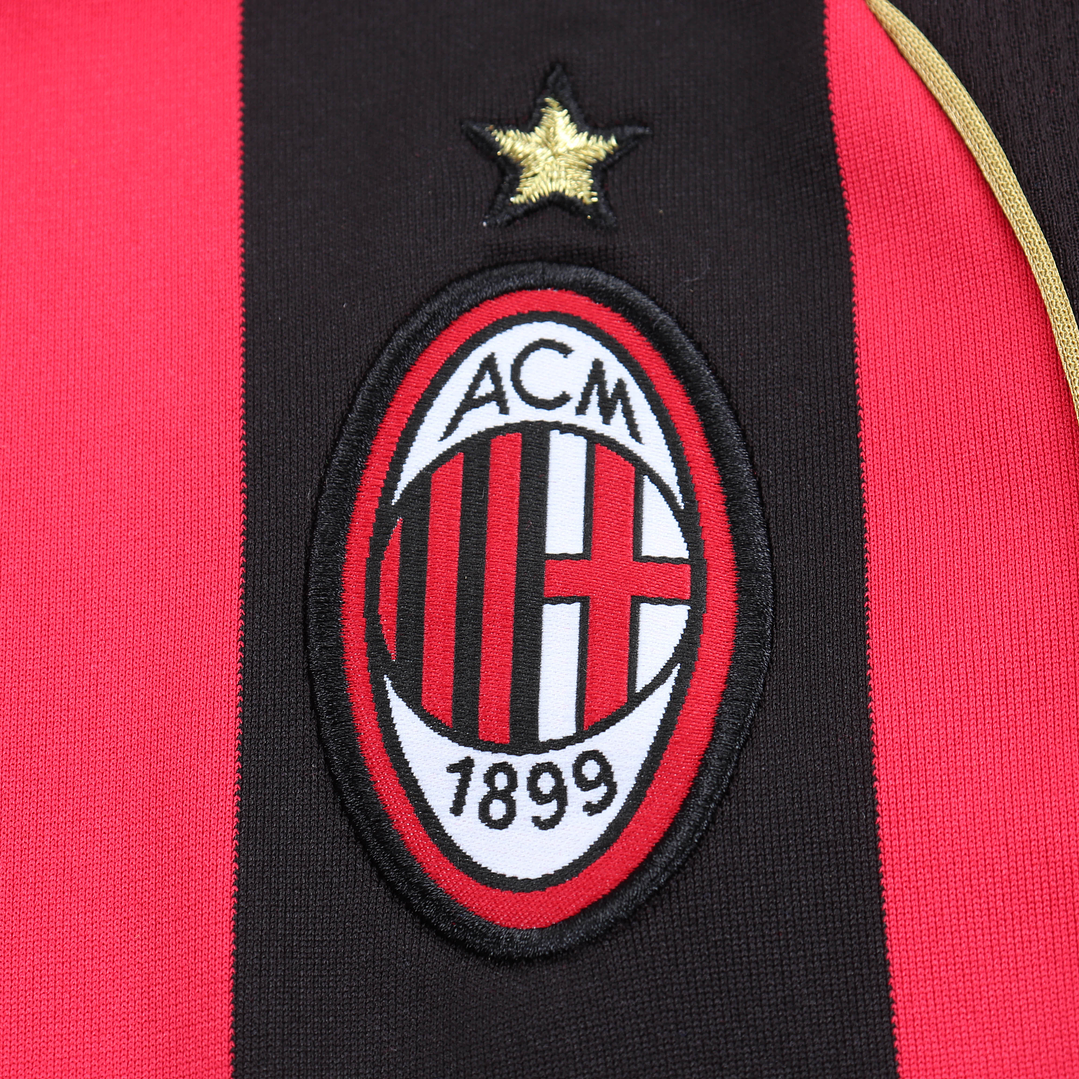 Retro Kids: 2006-2007 AC Milan Home Long-Sleeve  14