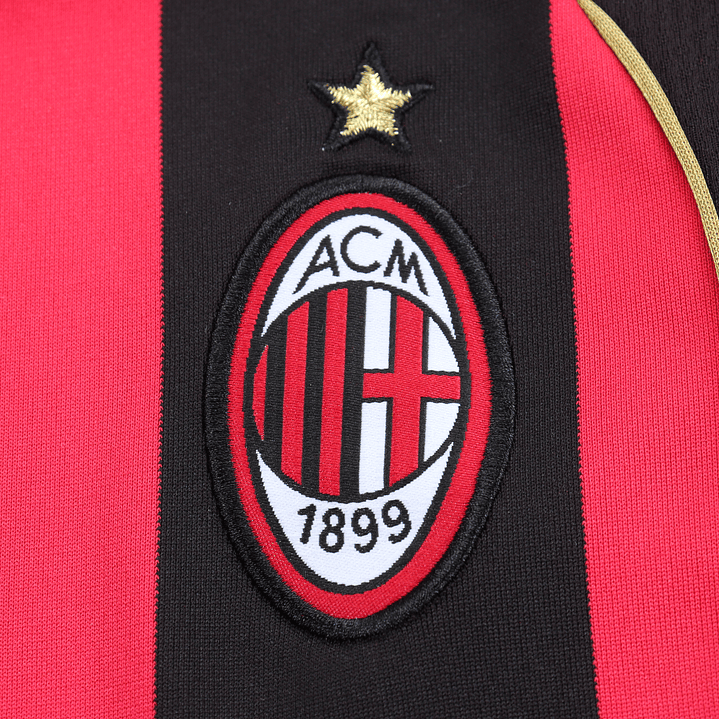 Retro Kids: 2006-2007 AC Milan Home Long-Sleeve  14