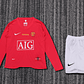 Retro Kids: 07-08 Manchester United Home Long-Sleeve  - thumbnail 1