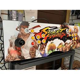 Tablero Arcade Street Fighter 64Gb 10.500 juegos + 150 PS1 en 30 Emuladores