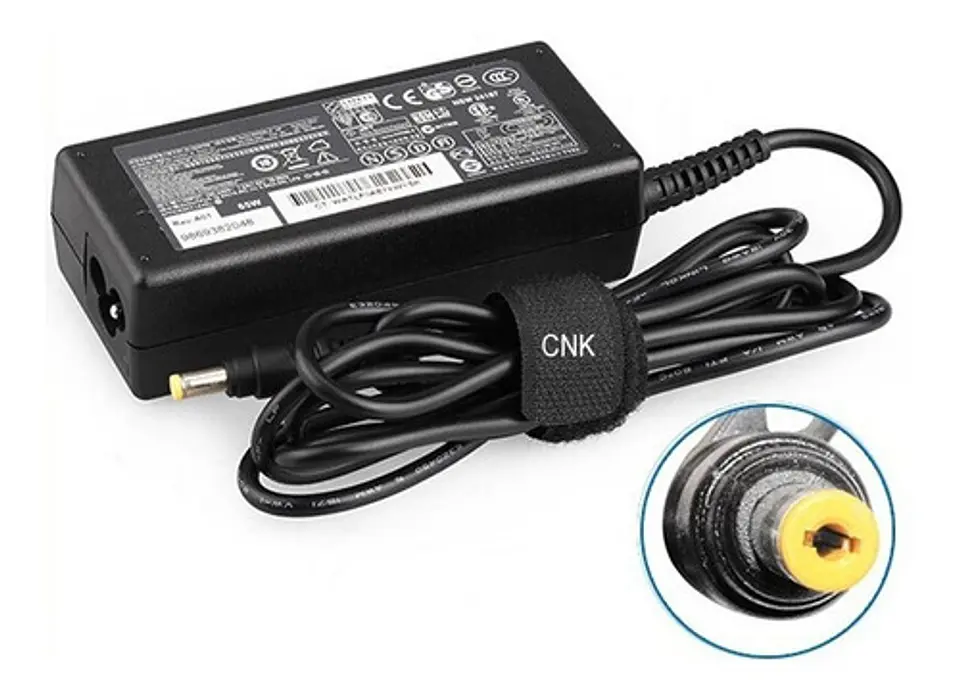 * Cargador de Notebook Hp 18,5v 3,5a 1,7mm Punta Amarilla 1