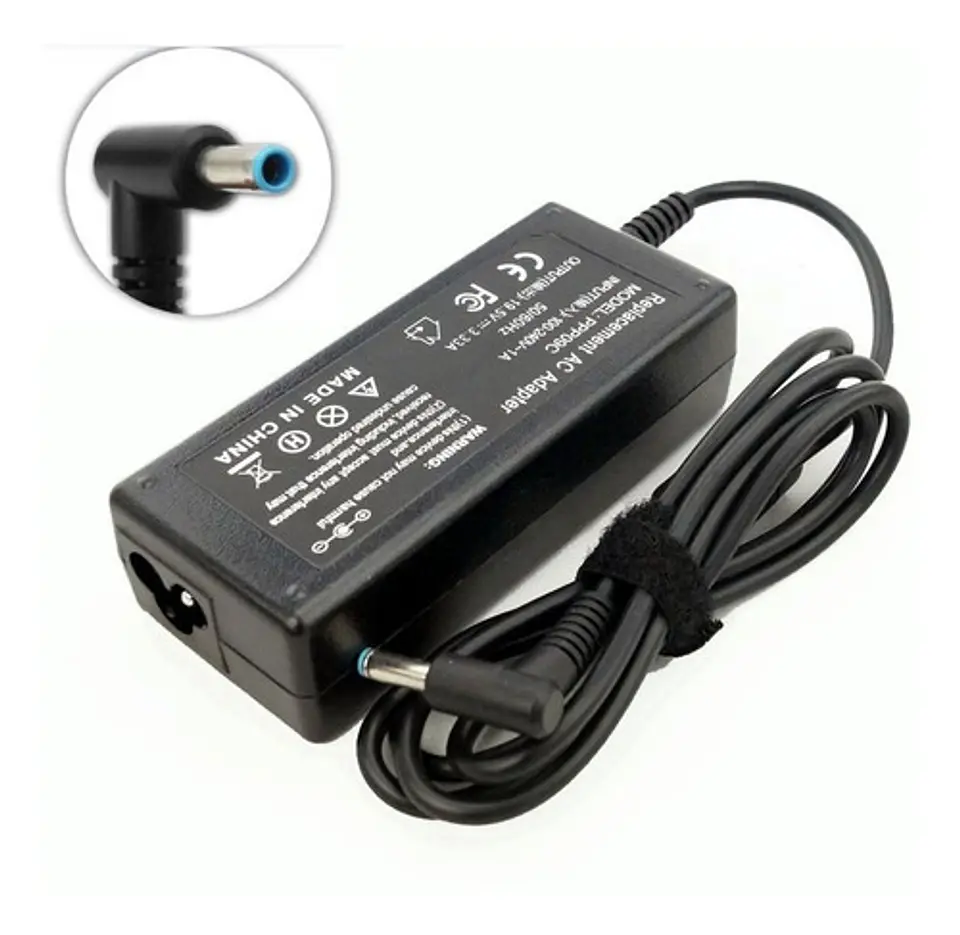 *Cargador para Hp 19.5v 2.31a Punta Azul 4.5*3.0mm 1