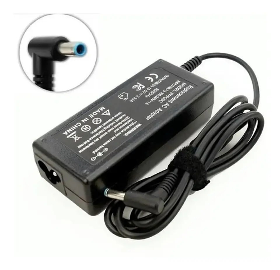  Cargador para Hp 19.5v 3.33a Punta Azul 2
