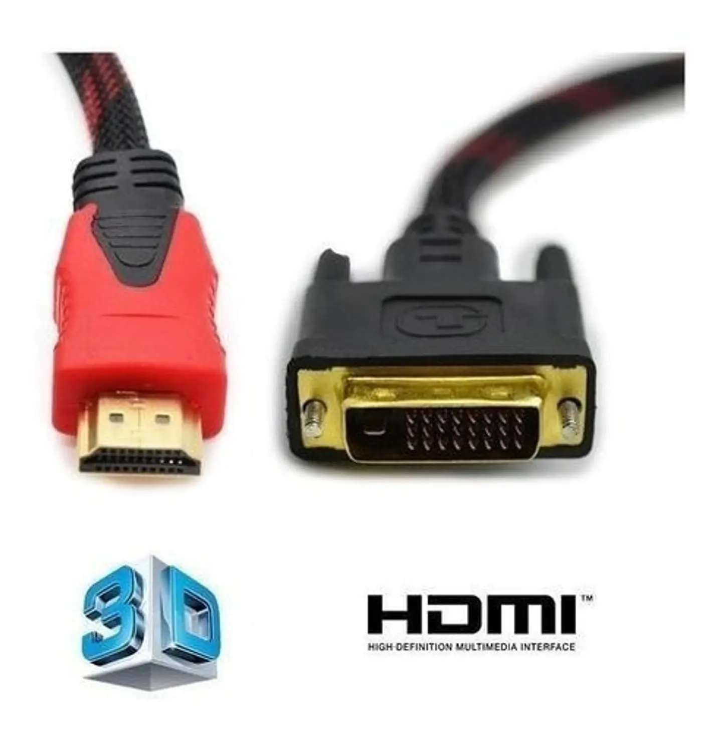 * Cable 2m Conexion Hdmi A Dvi 24+1 / Hdtv V1.4 6
