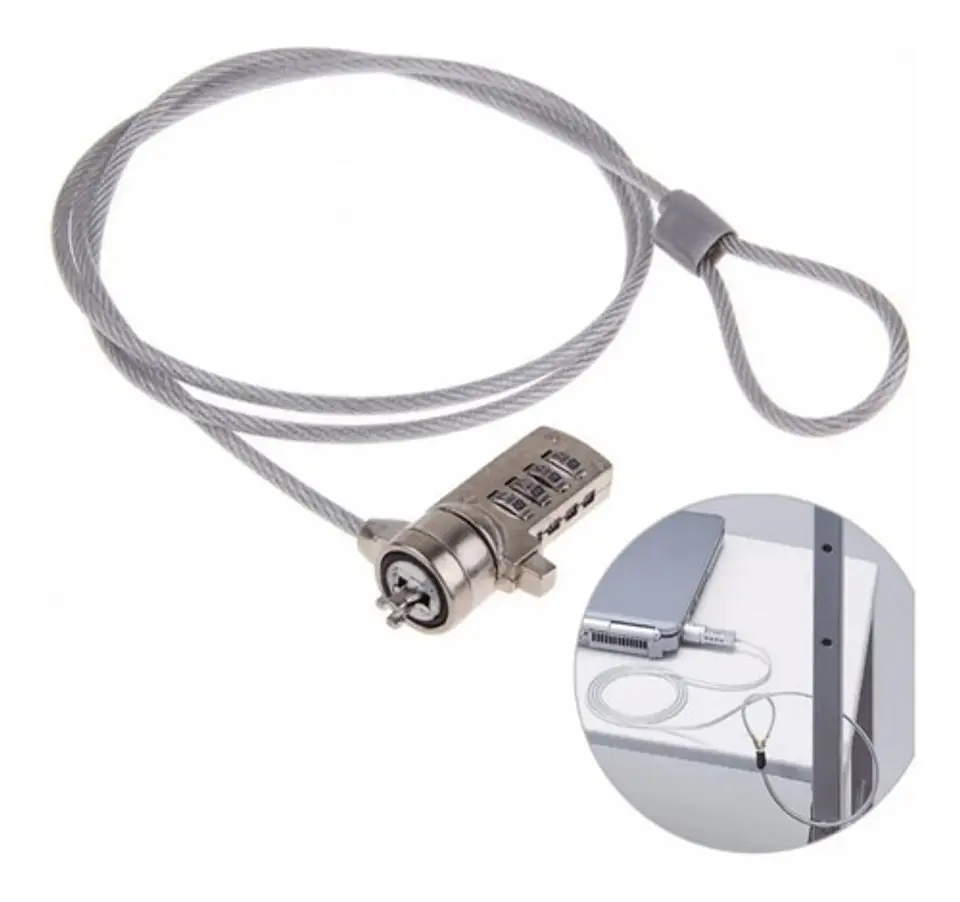 * Candado Para Notebook Con Clave De Seguridad 3