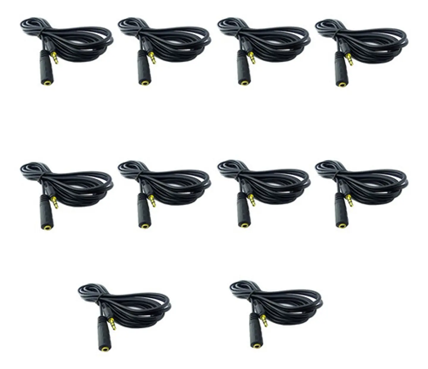 Pack X10 Cables Audio Extension 3.5 / 1.3 Metros 1