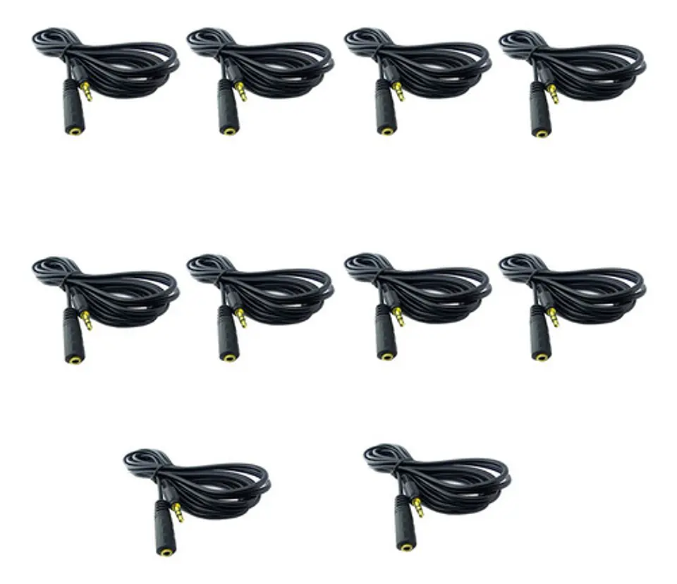 Pack X10 Cables Audio Extension 3.5 / 1.3 Metros 1