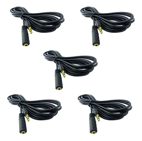 Pack X5 Cables Audio Extension 3.5 / 1.3 Metros