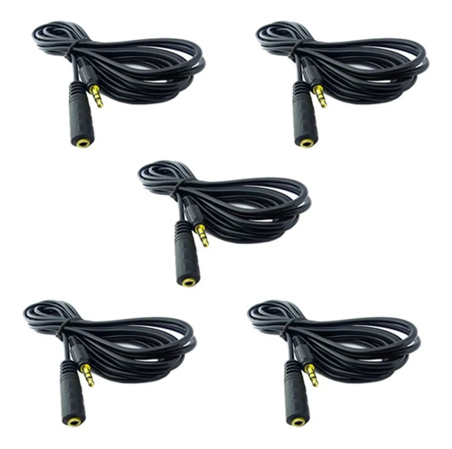 Pack X5 Cables Audio Extension 3.5 / 1.3 Metros 1