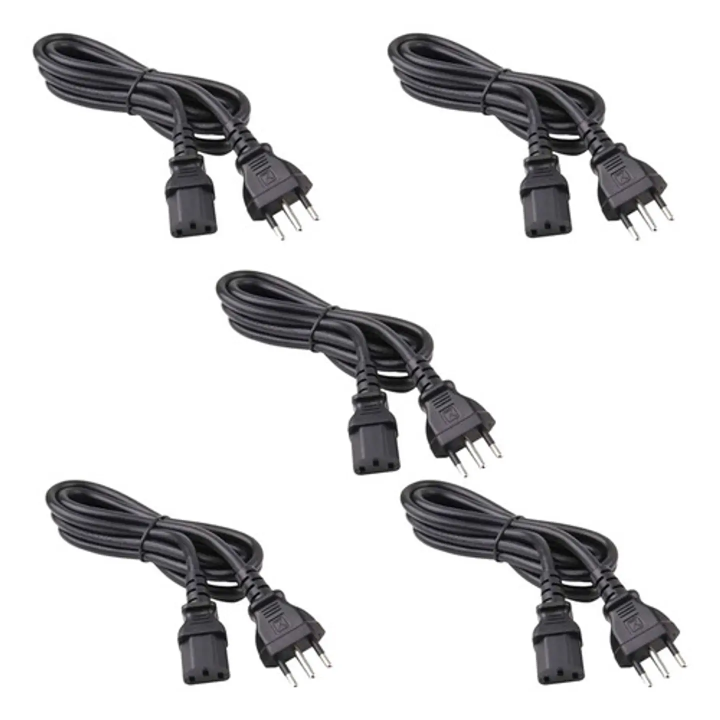 Pack X5 Cable De Poder Para Pc 1.8m 220v  1