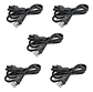 * Pack X5 Cable Poder Trebol Paras Cargadores De Notebook  - Miniatura 1