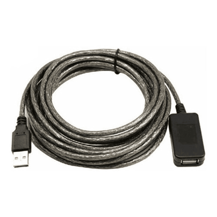 Cable Alargador Extensor Usb Activo 10 Metros Color Negro 1