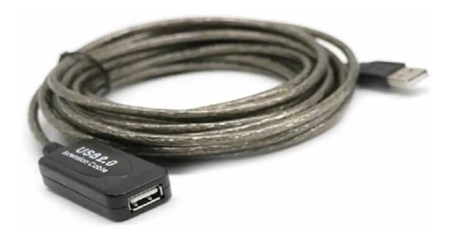 Cable Alargador Extensor Usb Activo 10 Metros Color Negro 3