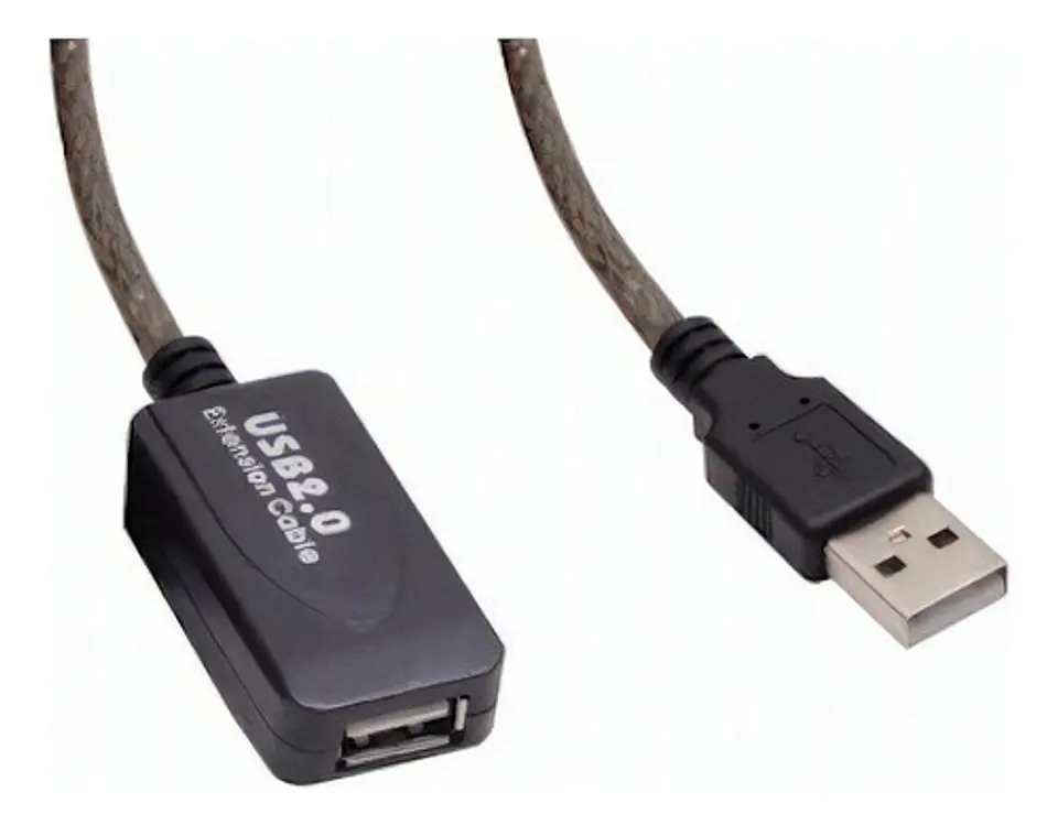 Cable Alargador Extensor Usb Activo 10 Metros Color Negro 7