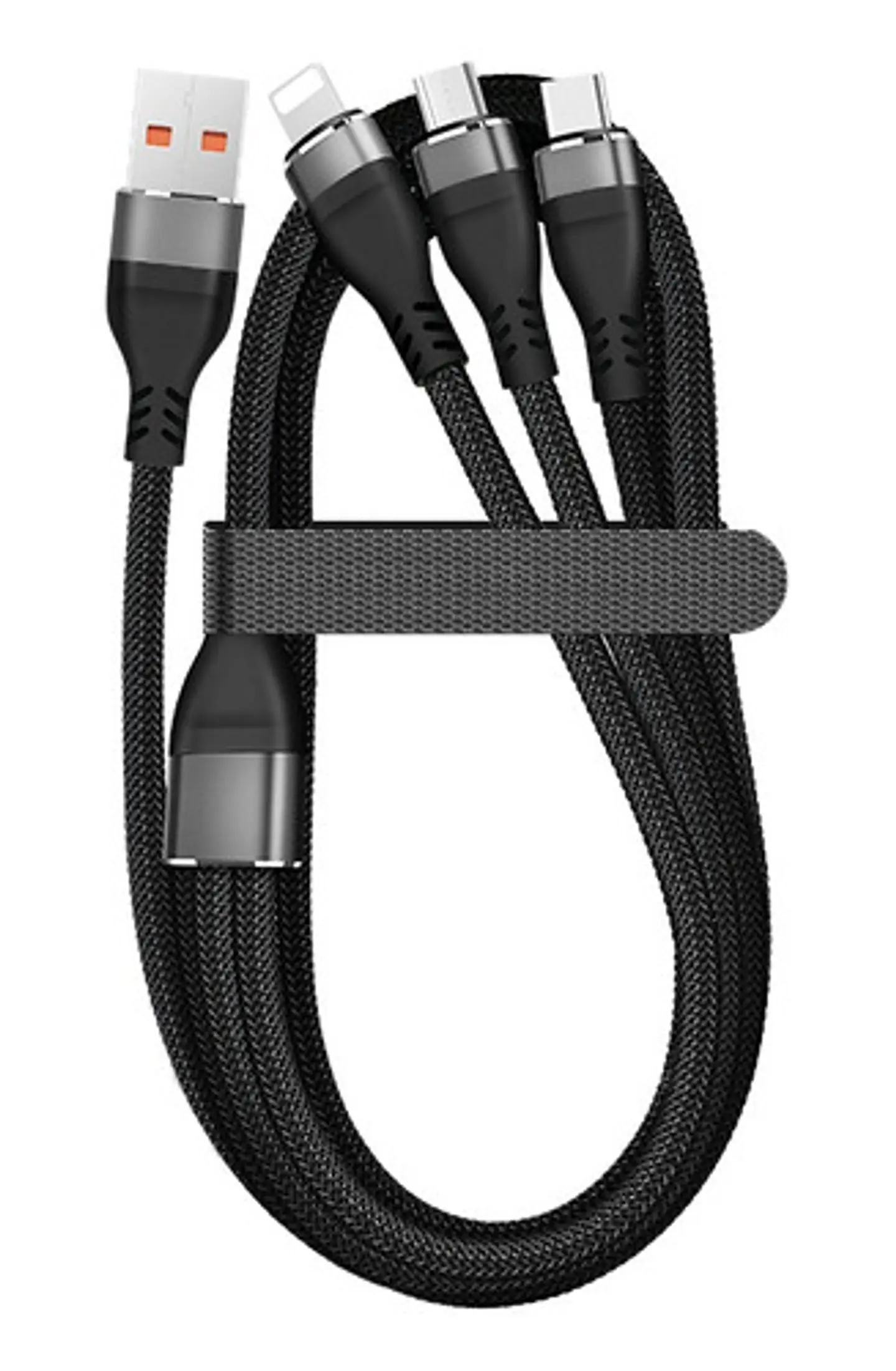 * Cable 3 En 1 Carga Rapida Para iPhone / MicroUSB / USB-C  2