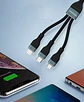 * Cable 3 En 1 Carga Rapida Para iPhone / MicroUSB / USB-C  - Miniatura 3