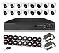 * Kit Vigilancia Dvr 16ch 16 Camara 1mp 1080p / Hdmi / Vga - Miniatura 1