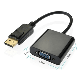 * Cable Adaptador Dp A Vga / Displayport