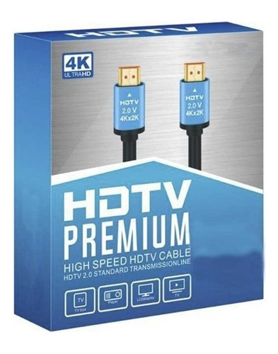 * Cable Hdmi V2.0 4k 1.5 Metros Full Hd 1080p Blindado Cobre