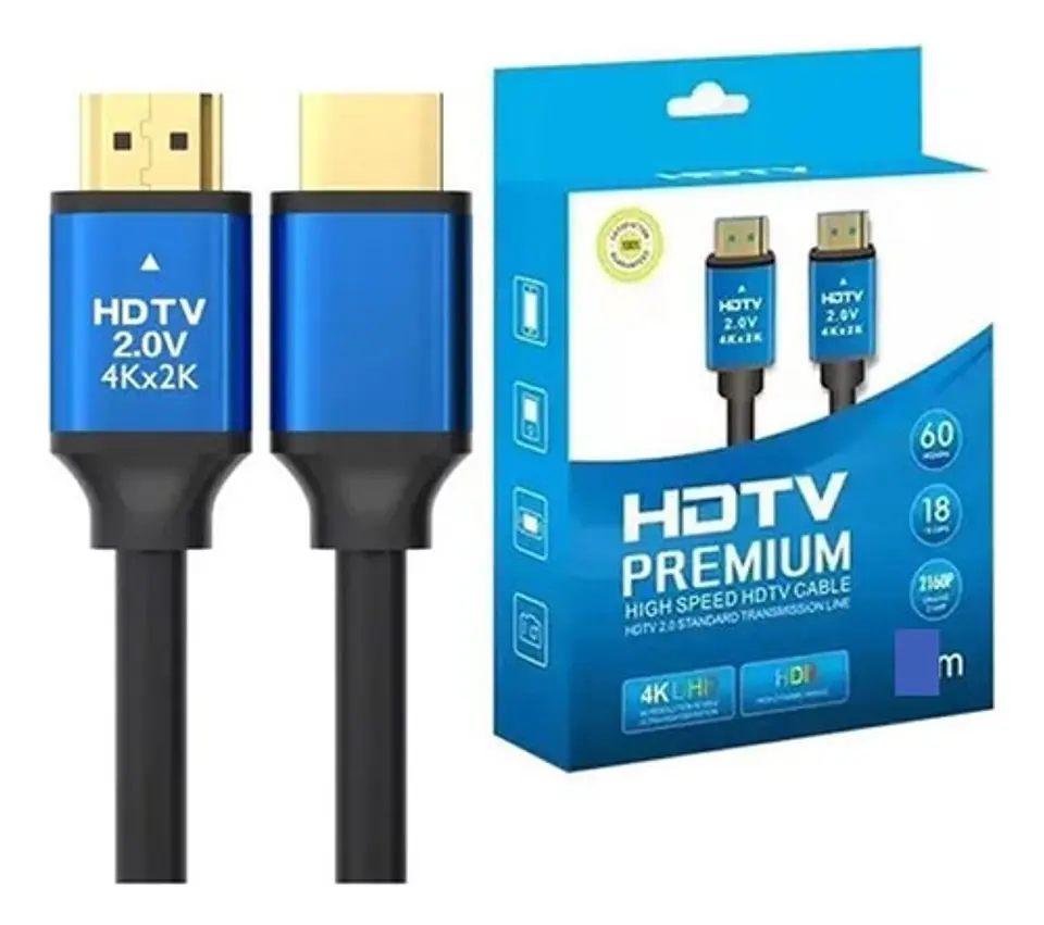 * Cable Hdmi V2.0 4k 1.5 Metros  Full Hd 1080p Blindado Cobre 2