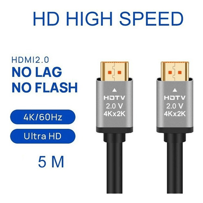 * Cable Hdmi V2.0 4k 1.5 Metros  Full Hd 1080p Blindado Cobre 5