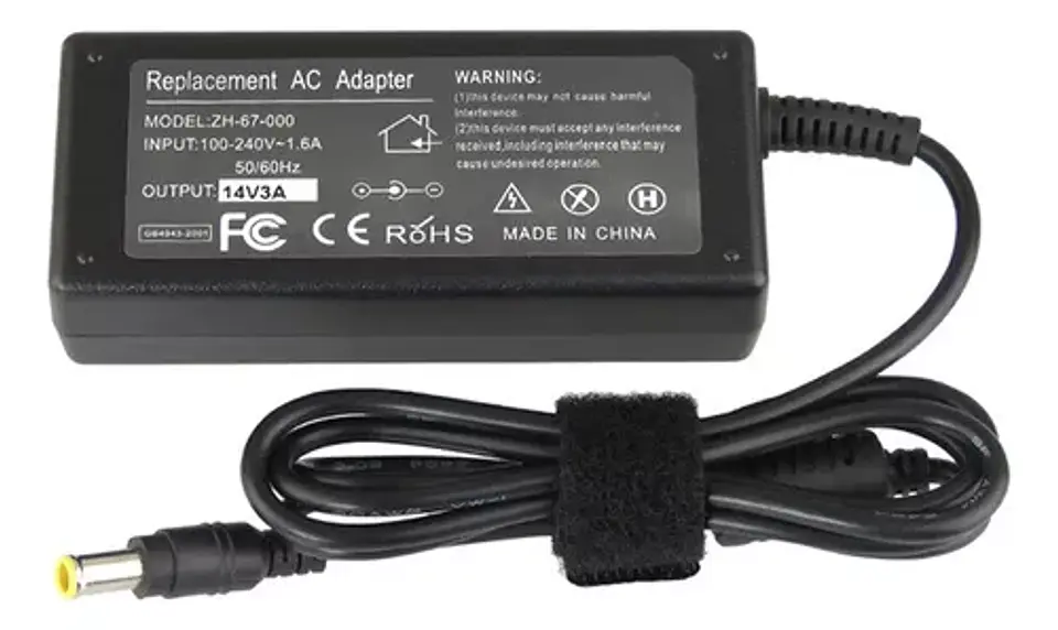 * Cargador de Monitor 14v 1.6a Pin Central para Samsung LG  3