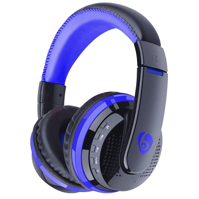 *Audífonos Bluetooth Ovleng MX666 Azul 6