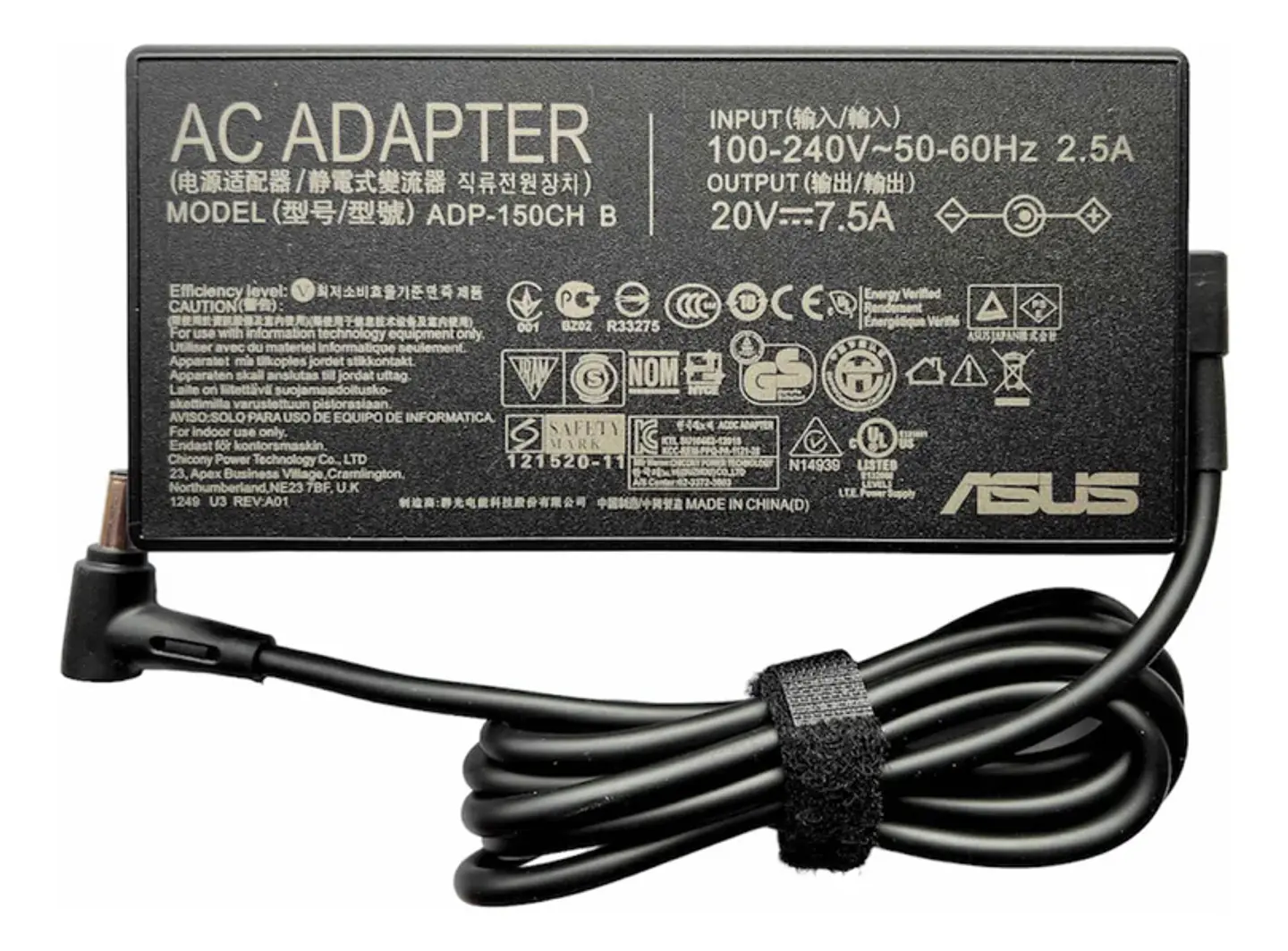 Cargador Original Asus Gaming Tuf / Fx 20v-7.5a 150w 6.0x3.7mm 2