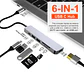 Hub Usb-c 6 en 1 con Hdmi 4k Adaptador para Macbook y Windows - Miniatura 8