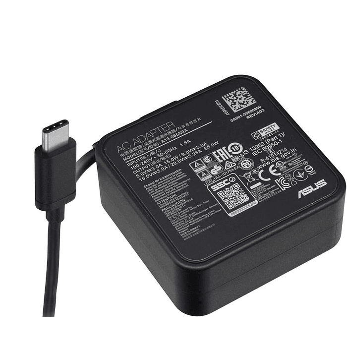 Cargador Original Asus Usb-c Type C 20v 3.25a 65w 1