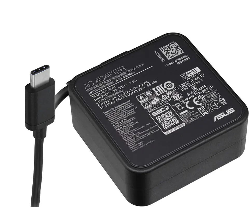 * Cargador Original Asus Usb-c Type C 20v 3.25a 65w 1
