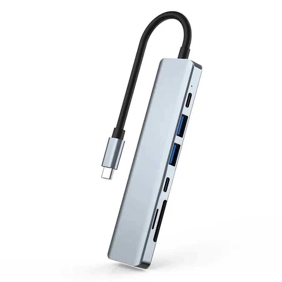 Dock Hub Usb-c 7 en 1 Hdmi 4k SD/TF Usb 3.0 Pd / Tipo c x2 6