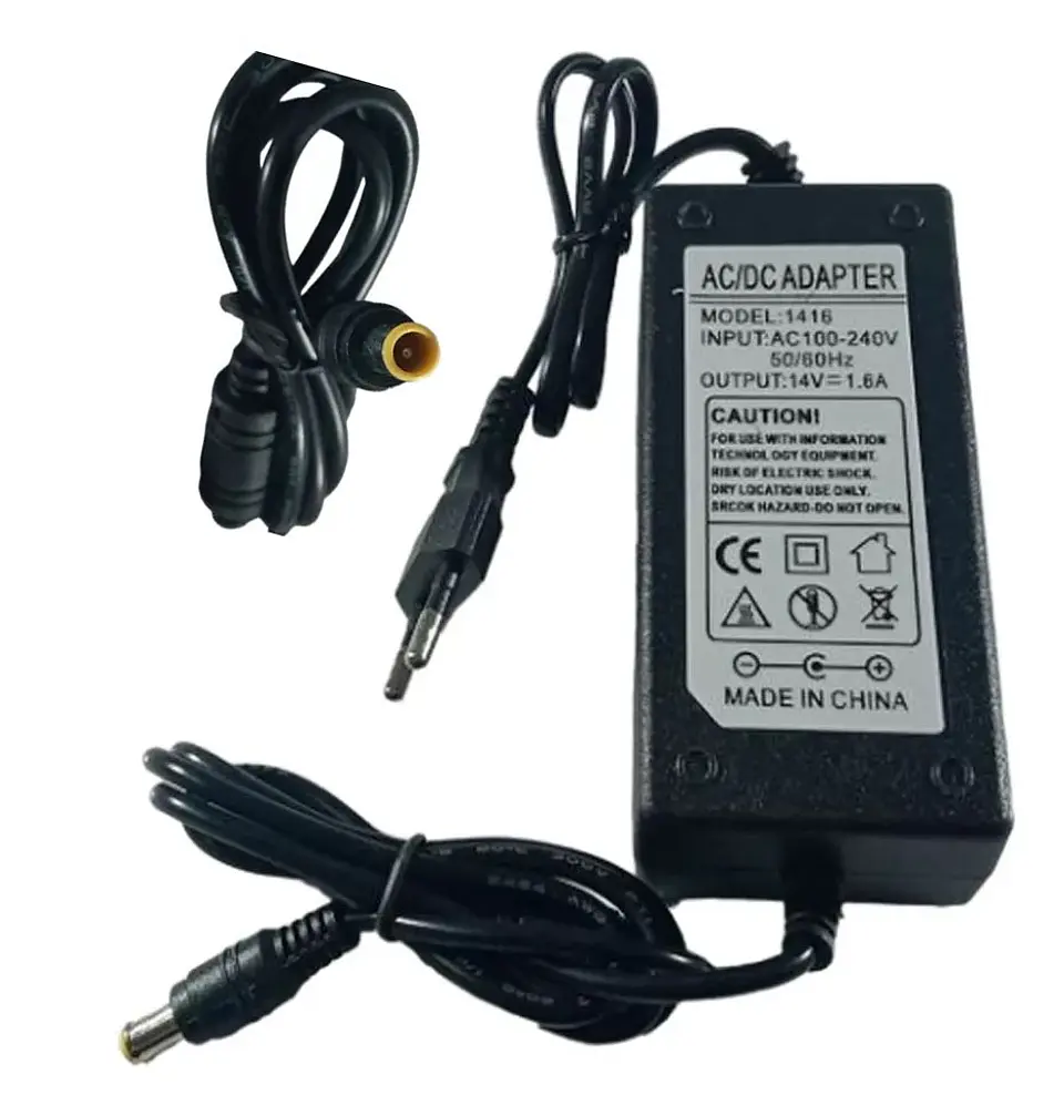 * Cargador de Monitor 14v 1.6a Pin Central para Samsung LG  1