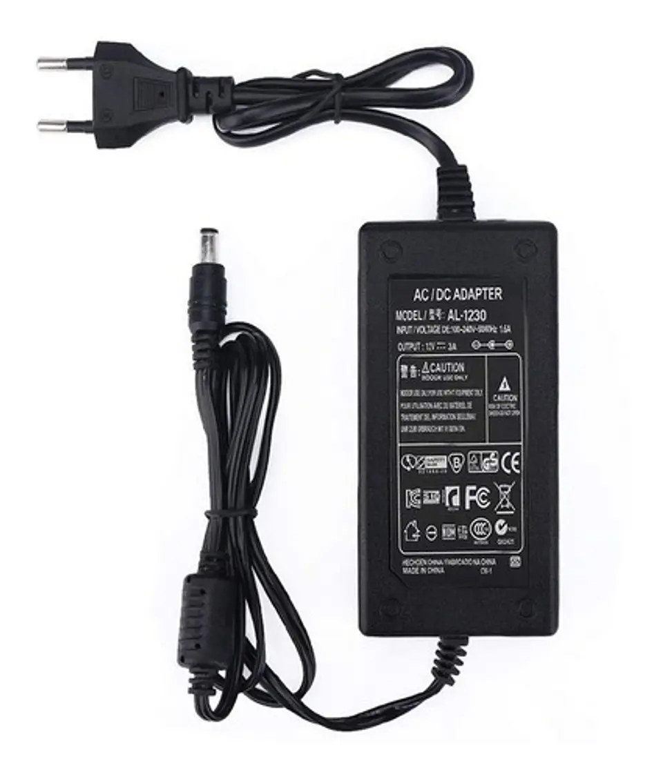 Cargador 12v 3a Monitor Camaras Y Notebook / 5.5x2.5mm  1