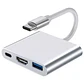 Adaptador USB-C a Hdmi / USB 3.0 / Tipo C / Material Metal - Miniatura 2
