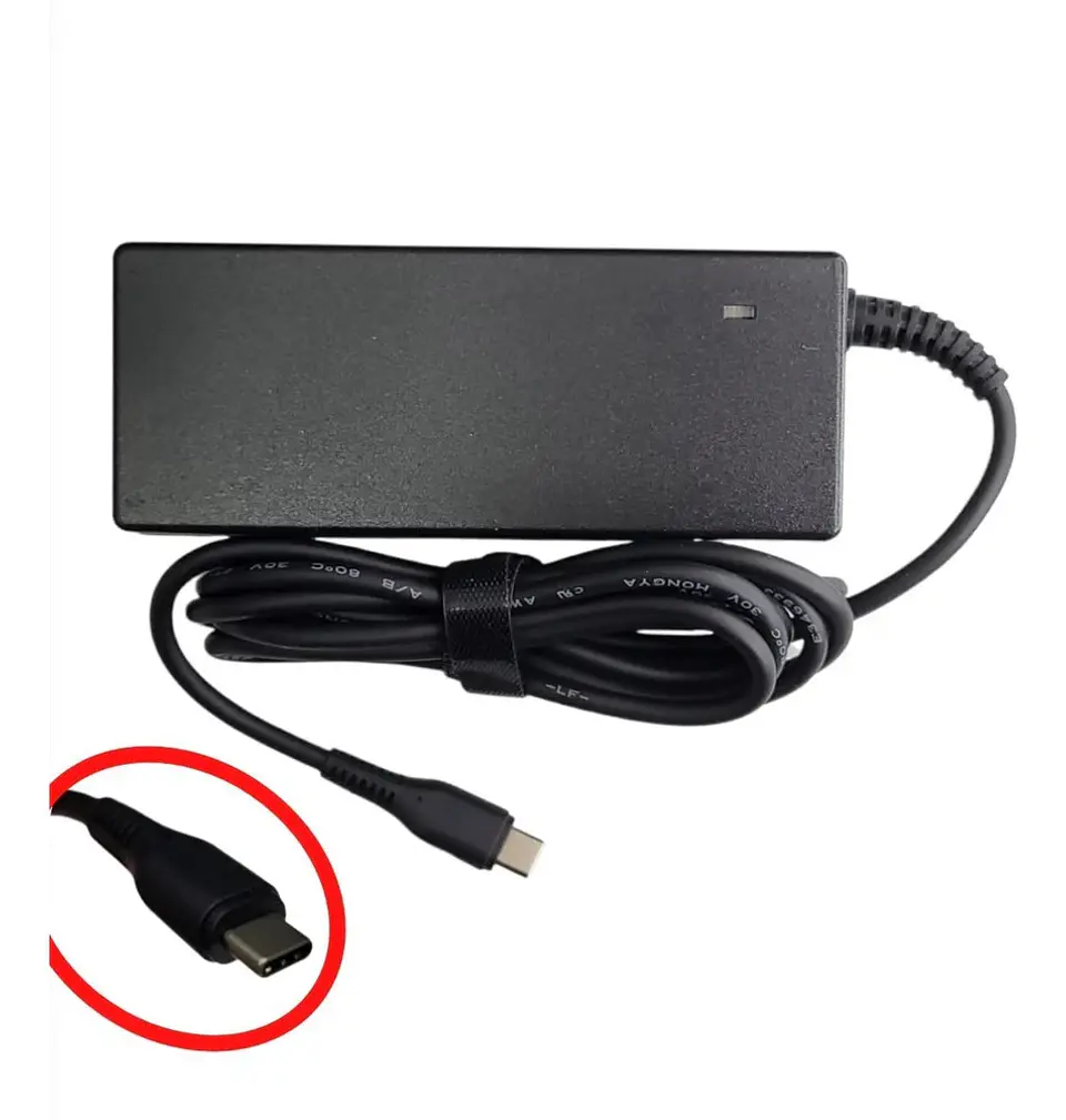 Cargador de Notebook USB-C Tipo C  Asus Lenovo Yoga 65w Mac 4
