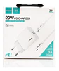 Qihang Z61 Cargador Pd20w + Usb Tipo C Para iPhone iPad Carga Rapida - Miniatura 1