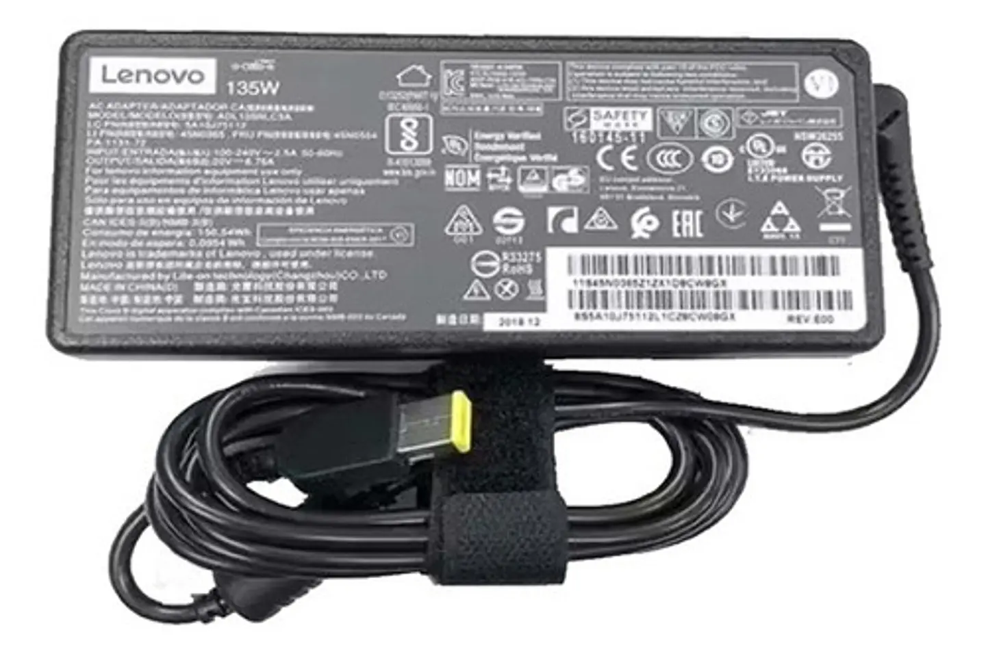 Cargador Lenovo Original 135w Pin Cuadrado 20v 6.75a 1